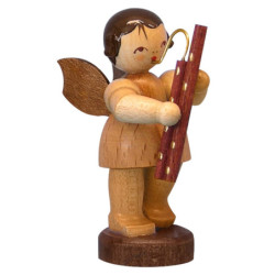 Engel mit Fagott - natur - stehend - 6 cm
