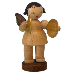 Engel mit Becken - natur - stehend - 6 cm