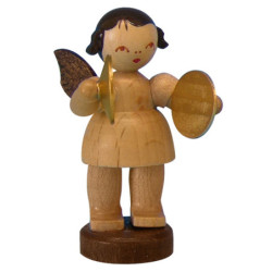 Engel mit Becken - natur - stehend - 6 cm