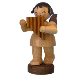 Engel mit Panflöte - natur - stehend - 6 cm