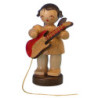 Engel mit E-Gitarre - natur - stehend - 6 cm