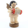 Angel with Concertina - Natural Colors - Standing - 6 cm / 2.4 inch