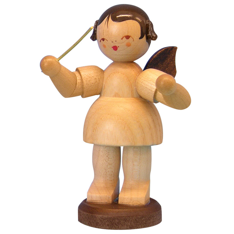 Engel Dirigent - natur - stehend - 9,5 cm
