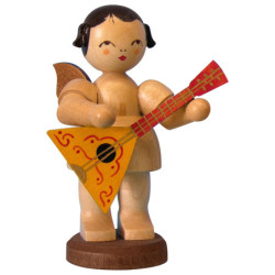 Engel mit Balalaika - natur - stehend - 9,5 cm