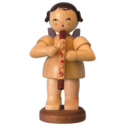Angel with Didgeridoo - Natural Colors - Standing - 9,5 cm / 3,7 inch