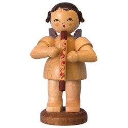 Angel with Didgeridoo - Natural Colors - Standing - 9,5 cm / 3,7 inch