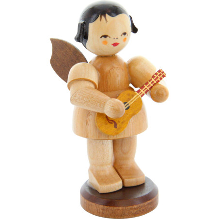 Angel with Ukulele - Natural Colors - 9,5 cm / 3.7 inch