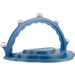 Cloud Landscape - Candle Arch - Blue/Gold - 41x21 cm / 16.1x8.3 inch
