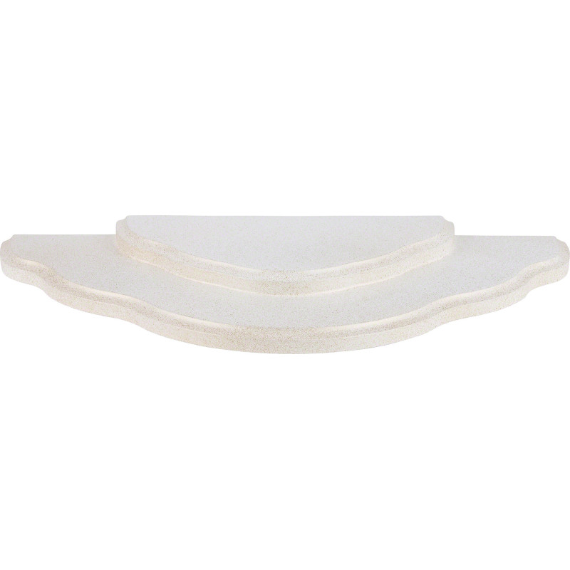 Wolkenstecksystem - Grundwolke 2-stufig - weiß/gold - 32,5x16x2,4 cm