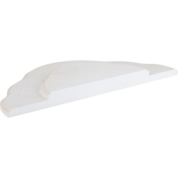 Wolkenstecksystem - Grundwolke 2-stufig - weiß/gold - 32,5x16x2,4 cm