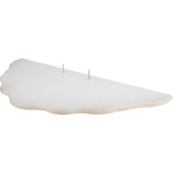 Cloud Landscape - Tier 5 - White/Gold - 70x30 cm / 27.6x11.8 inch