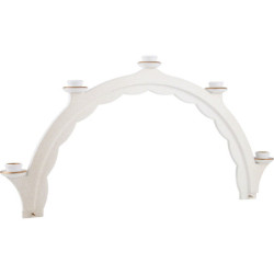 Cloud Landscape - Candle Arch - White/Gold - 41x21 cm / 16.1x8.3 inch 