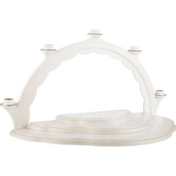 Cloud Landscape - Candle Arch - White/Gold - 41x21 cm / 16.1x8.3 inch 