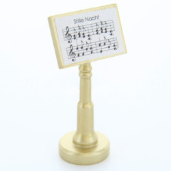 Music Stand "Stille Nacht" (Silent Night) - Gold - 7,5 cm / 3 inch
