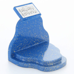 Music Desk "Stille Nacht" (Silent Night) - Blue/Gold - 5 cm / 2 inch