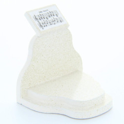Music Desk "Stille Nacht" (Silent Night) - White/Gold - 5 cm / 2 inch