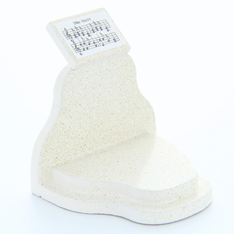 Music Desk "Stille Nacht" (Silent Night) - White/Gold - 5 cm / 2 inch