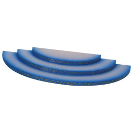 Wolke - 3-stufig - blau - 35x16x3 cm