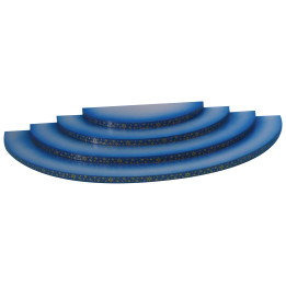 Wolke - 4-stufig - blau - 43x20x4 cm