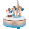 Spieldose mit Engeln und Harfe - 14 cm
