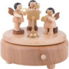 Spieldose mit Engeln, natur - 12,5 cm