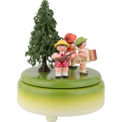 Spieldose mit Instrumentenkinder - 15 cm