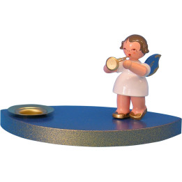 Candle Holder - Angel with Trumpet - 7 cm / 2.8 inch