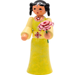 Princess with Flower - 7 cm / 2.8 inch