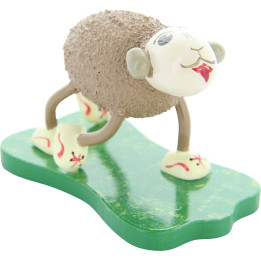 Schaf "Flitzi", rennend - 4,5 cm