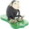 Sheep "Depri", Crying, Black - 5 cm / 2 inch