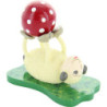 Schaf "Rolli", liegend mit Ball - 6,5 cm