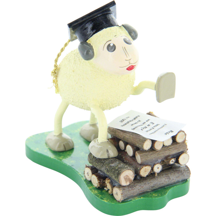 Sheep "Schlaubi", Holding a Speech - 6,5 cm / 2.5 inch