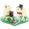 Schafbrautpaar "Justy" und "Mary" - 5,5 cm