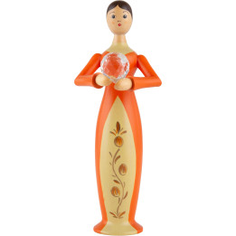 Tugendfigur Glaube mit Kristall - 17 cm