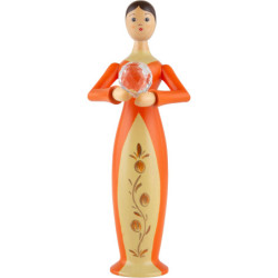 Tugendfigur Glaube mit Kristall - 17 cm