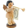 Engel stehend mit Fanfare - natur - 9,5 cm