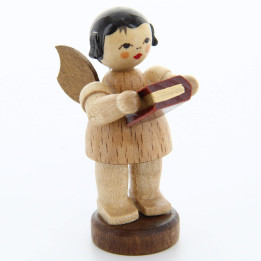 Engel mit Bibel - natur - stehend - 6 cm