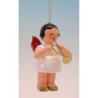 Tree Ornament - Angel with Trumpet - Red Wings - 9,5 cm / 3.7 inch