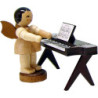 Angel with Keyboard - Natural - Standing - 6 cm / 2.3 inch