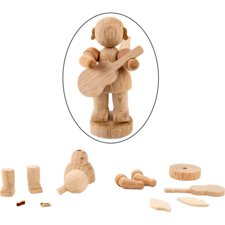 Handicraft Set - Angel with Guitar - 6 cm / 2.4 inch