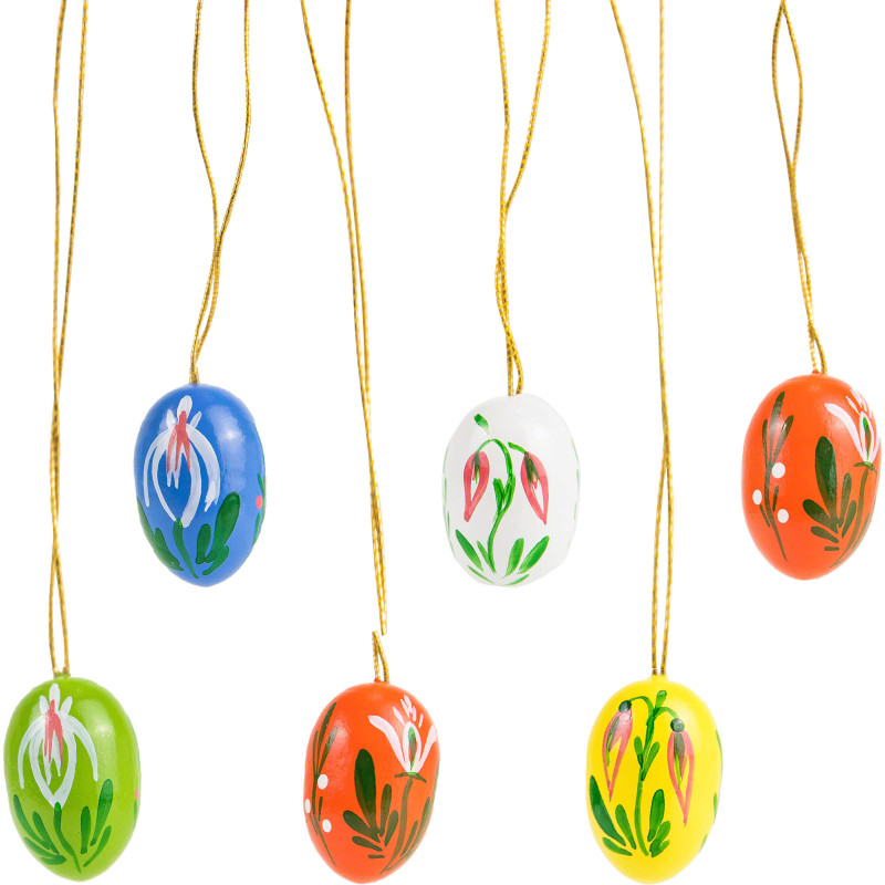 Ostereier-Set mit kleinen Blumen - 2,2 cm