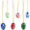 Ostereier-Set, mit kleinen Blumen - 2,2 cm