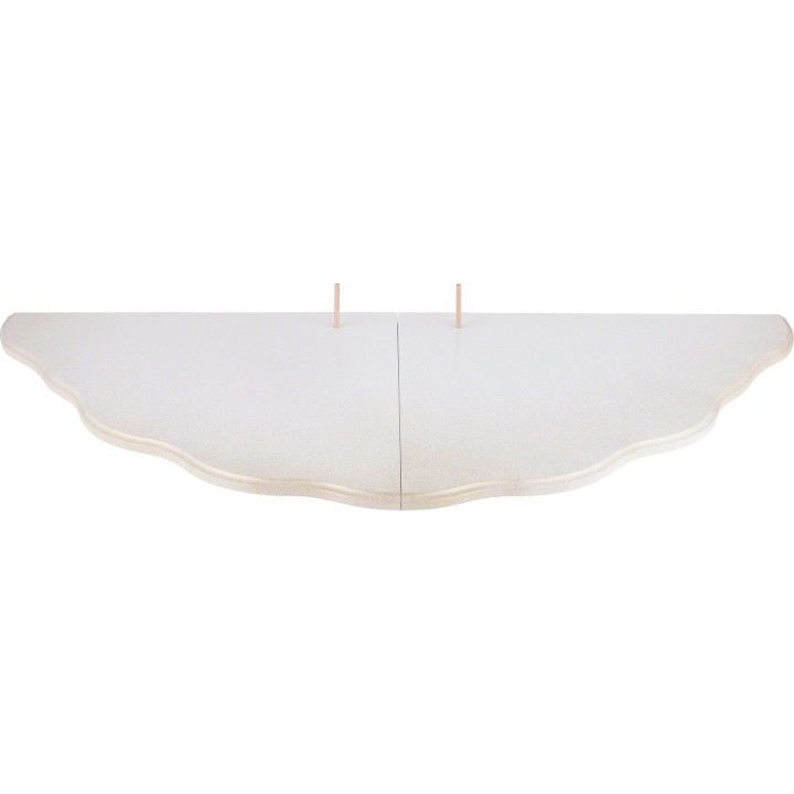 Cloud Landscape - Tier 6 - White/Gold - 82x36 cm / 32.3x14.1 inch