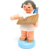Angel with Xylophone - Blue Wings - Standing - 6 cm / 2.4 inch