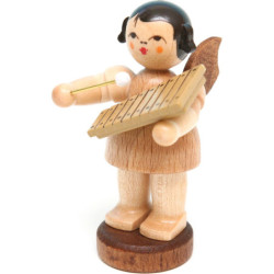 Angel with Xylophone - Natural Colors - Standing - 6 cm / 2.4 inch