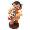 Engel mit Melodica - natur - stehend - 6 cm
