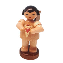 Angel with Candied Almonds - Natural Colors - Standing - 6 cm / 2.4 inch