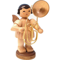 Angel with Contrabass Trombone - Natural Colors - 9,5 cm / 3.7 inch