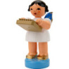 Angel with Kalimba - Blue Wings - 6 cm / 2.4 inch
