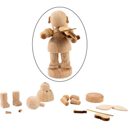 Bastelset Engel stehend mit Violine - 6 cm